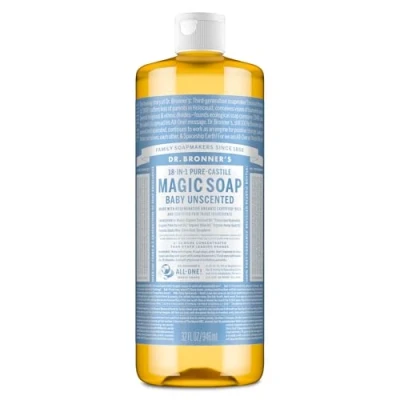 Afbeelding van Dr. Bronner Magische zeep Baby Léger biologische castilische 946 ml