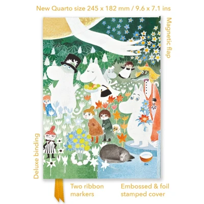 Afbeelding van Flame Tree Quarto Notebook Moomin: Dangerous Journey (Foiled Journal)