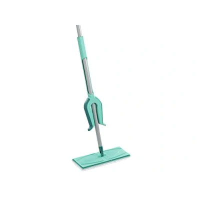 Afbeelding van Leifheit Vloerwisser Picobello M micro duo met uitspressomechanisme op de steel, schrobber 2 vezel wisserovertrek van microvezel, wisser 360 scharnier