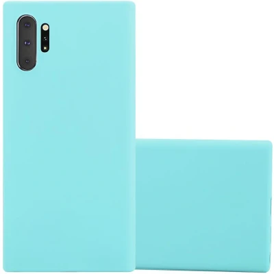 Afbeelding van Cadorabo Hoesje geschikt voor Samsung Galaxy NOTE 10 PLUS in CANDY BLAUW Beschermhoes gemaakt van flexibel TPU silicone Case Cover