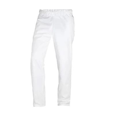 Afbeelding van BP 1645 400 21 XLs uniseks broek, met elastiek in de taille, 215,00 g/m² stofmix, wit, maat XL