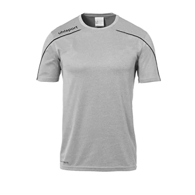 Afbeelding van Uhlsport Stream 22 Shirt Korte Mouw Kinderen Donkergrijs Gemeleerd / Zwart Maat: 128