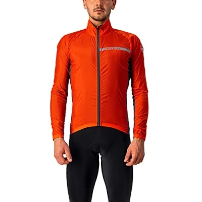 Afbeelding van CASTELLI Squadra Stretch herenjas, Fiery Red/Dark Gray