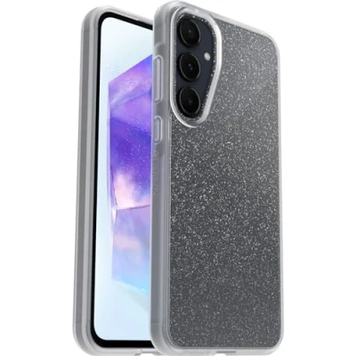 Afbeelding van OtterBox Sleek Serie beschermhoes voor Samsung Galaxy A55 5G, schokbestendig, valbescherming, ultradun, dunne bescherming, getest volgens militaire normen, Stardust, levering zonder verpakking