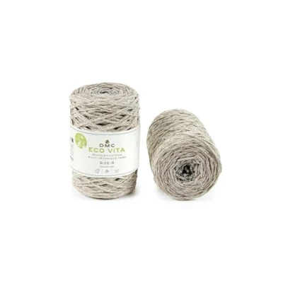 Afbeelding van DMC Eco Vita 4 Multicolor gerecycled katoengaren etiket voor echte zaden om te planten 250 g 200 m