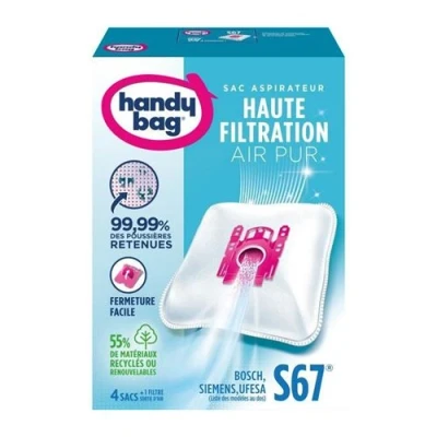 Image de Handy bag s67 sac aspirateur microfibre anti allergène + filtre moteur bosch sphera siemens dino