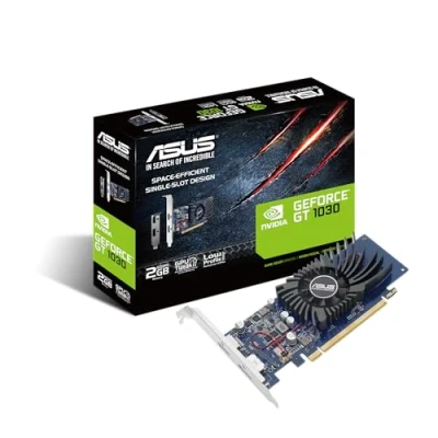 Image de ASUS GT1030 2G BRK Carte graphique GF GT 1030 2 Go GDDR5 PCIe 3.0 profil bas HDMI, DisplayPort