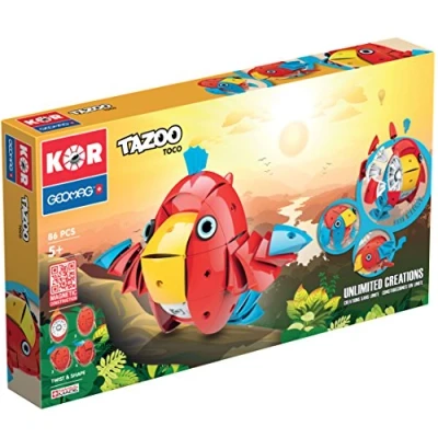 Afbeelding van Geomag Kor Tazoo Toco Rood 86 delig