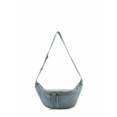 Afbeelding van FREDsBRUDER Leren Schoudertas Gordeltas Me and My Bag Beltbag Dusty Blue Lichtblauw