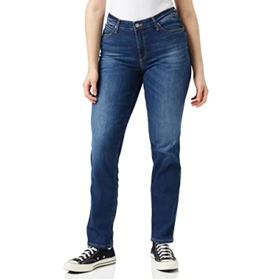 Afbeelding van Lee Marion Straight leg jeans, Dames, Maat: 31x31, Night sky