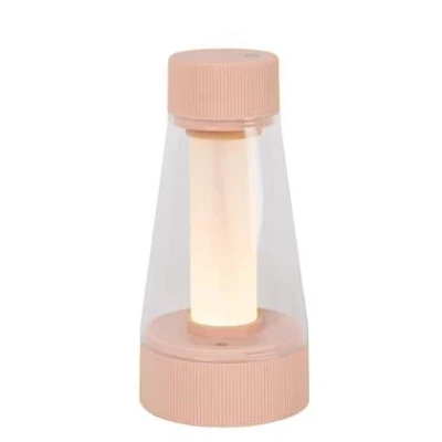 Afbeelding van Lucide LORALI Oplaadbare Tafellamp Binnen/Buiten Accu/Batterij Ø 7,7 cm LED Dimb. IP44 Roze