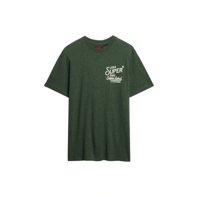 Afbeelding van Superdry Copper Label Tshirt print, Heren, Maat: Small, Khaki jaspe