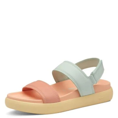 Afbeelding van Tamaris Sandalen met plateauzool, Dames, Maat: 39, Mint comb Kunststof