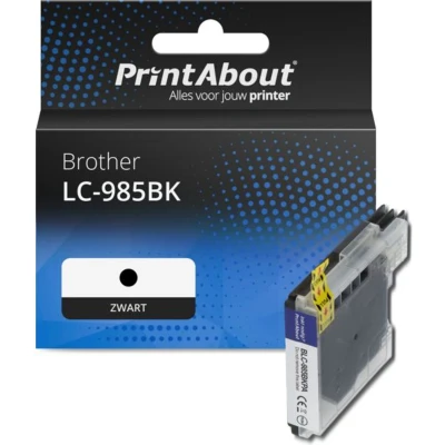Afbeelding van Huismerk Brother LC 985BK Inktcartridge Zwart