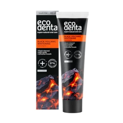 Afbeelding van Ecodenta Black Volcanic Whitening Toothpaste 100ML