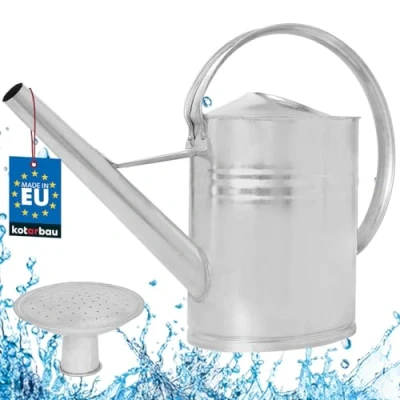 Afbeelding van KOTARBAU® gieter van zink, 12 l, met knop, voor tuin, binnen, buiten,