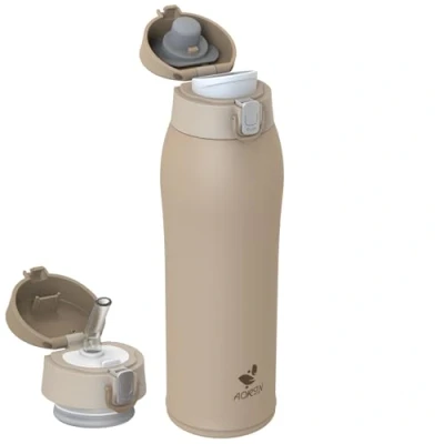 Afbeelding van AORIN Drinkfles van roestvrij staal, 18/8, 750 ml, dubbelwandig, BPA vrij, voor sport, school, outdoor