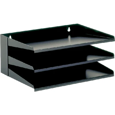 Afbeelding van V part Sorteerrek, 3delig, Zwart, Ft 380 Mm X 250 160 (b L H) Sorteerrek