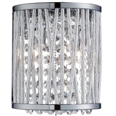 Afbeelding van Wandlamp Elise met sprankelend behang