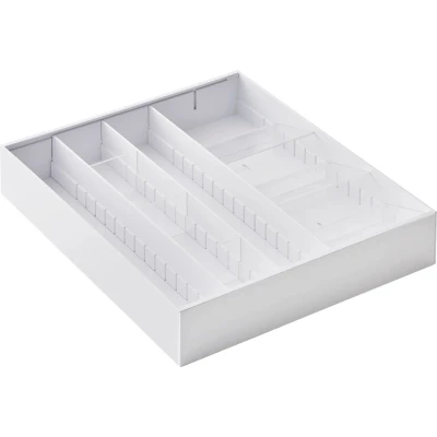 Afbeelding van Yamazaki Extendable Diagonal Cutlery Tray Tower White
