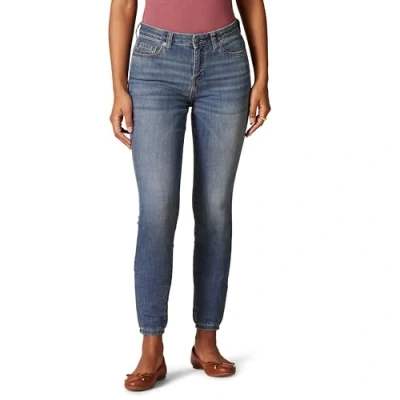 Image de Amazon Essentials Jean moulant courbée taille mi haute pour femmes, délavé moyen, 34