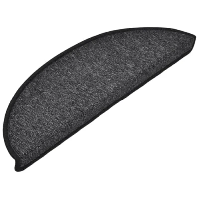 Image de vidaXL Tapis d&#039;escalier 15 pcs Anthracite 56x17x3 cm133876