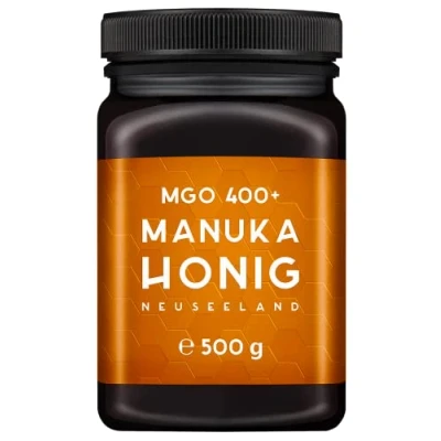 Afbeelding van MELPURA MGO Manuka honing, 400+ mg, 500 g, uit Nieuw Zeeland, met gecertificeerd natuurlijk methylglyoxalgehalte, getest in het laboratorium, geteste oorsprong, eerlijke handeling rechtstreeks van de fabrikant