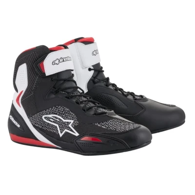 Afbeelding van ALPINESTARS FASTER 3 BLACK WHITE RED RIDEKNIT SHOES 10.5 Maat Laars