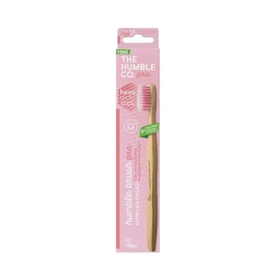 Afbeelding van The Humble Co. Tandenborstel Bamboe PRO Hexatech Spiral Soft Paars