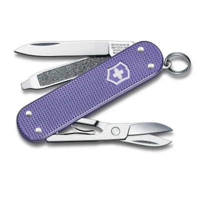 Afbeelding van Victorinox Classic Alox Colors Zakmes Electric Lavender 5 Functies