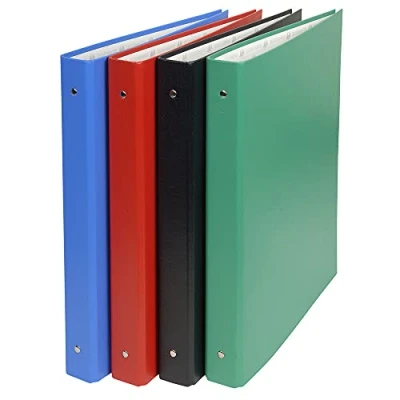 Image de Classeur Exacompta rembordé PVC 34,3x28cm 4 annx Dos 40mm Coloris assortis
