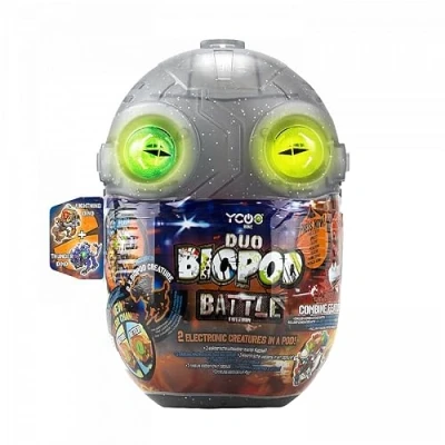 Afbeelding van Silverlit BIOPOD Battle Duo set Bouw je eigen Dino Oplichtende ogen Met geluid