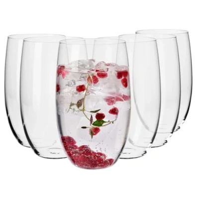 Afbeelding van Krosno Long Drink Waterglas, 6 stuks, 510 ml, bllended collectie, perfect voor thuis, restaurants, feesten, vaatwasserbestendig