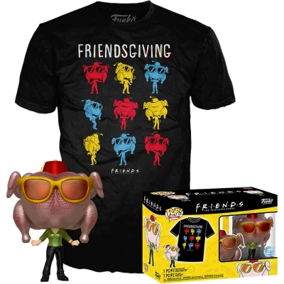 Afbeelding van Funko Pop! &amp; Tee: Friends Monica with Turkey XL