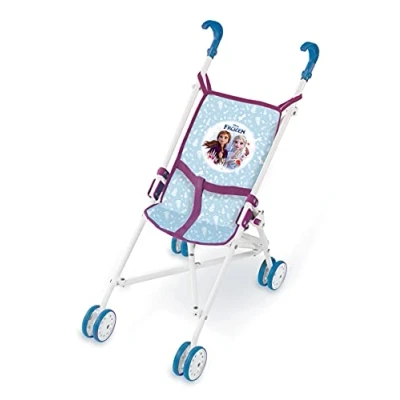 Afbeelding van Smoby De ijskoningin Wandelwagen Voor poppen en Opvouwbaar Wasbare stof 250113