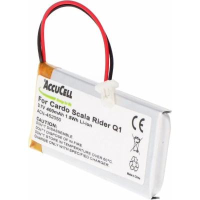 Afbeelding van Accu geschikt voor de Cardo Rider Q1, Scala Q3, FM, Solo batterij WW452050