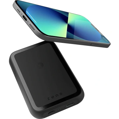 Afbeelding van Zens Magnetische 4.000 mAh MagSafe powerbank compact formaat draadloos en magnetisch voor alle series van de iPhone 12, 13 &amp; 14