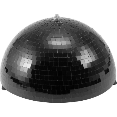 Afbeelding van Eurolite Halve Discobal Spiegelbol Discobol 30cm Zwart met motor
