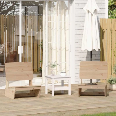 Afbeelding van vidaXL Tuinstoelen 2 st 60x64x70,5 cm massief grenenhout