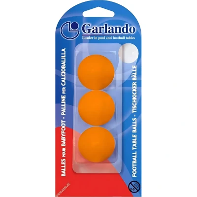 Afbeelding van Garlando Voetbaltafel Balletjes Oranje 3 stuks Kunststof