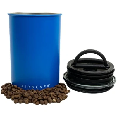 Afbeelding van Airscape Koffiebonen Voorraadpot Voorraadbus Koffie Mat blauw 500 gram