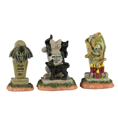 Afbeelding van Spooky Town Headstones Set van 3