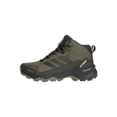 Afbeelding van adidas Terrex SKYCHASER AX5 Mid GORE TEX wandelschoenen voor dames, Olive Strata/Night Cargo / Aurora Plum, 39 1/3 EU