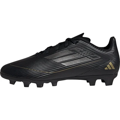 Afbeelding van adidas F50 CLUB Voetballaarzen, flexibele Ground voetbalschoenen, uniseks, Core Black / Iron Metallic Goud, 37 1/3 EU