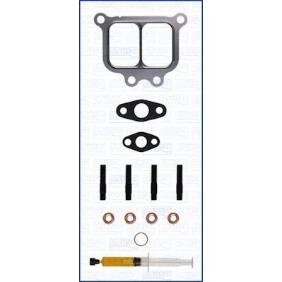 Afbeelding van AJUSA JTC11460 Turbocharger, montageset with studs, syringe oil Met pakkingen montagehandleiding