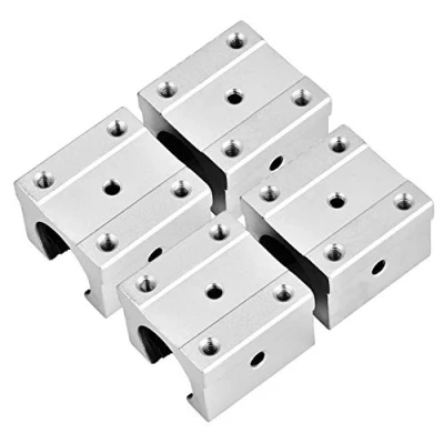 Afbeelding van FTVOGUE SBR16UU 4 stuks lineair aluminium slider open kogellagers motion blok CNC glijrail ring