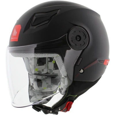 Afbeelding van MT kinder helm solid mat zwart YS Motor en scooter