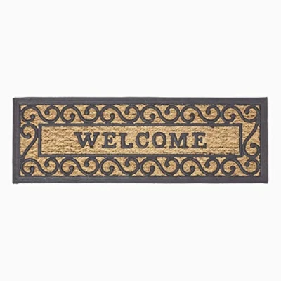 Afbeelding van Homescapes Deurmat Welcome Zwart/Bruin