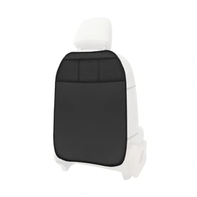 Afbeelding van L&amp;P A081S1 Set van 3 stoelhoezen voor kinder en autostoelen, kunstleer, zwart
