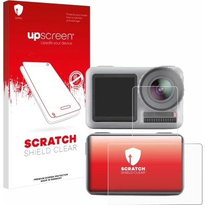 Afbeelding van upscreen Screenprotector voor DJI Osmo Action Folie Beschermfolie transparant